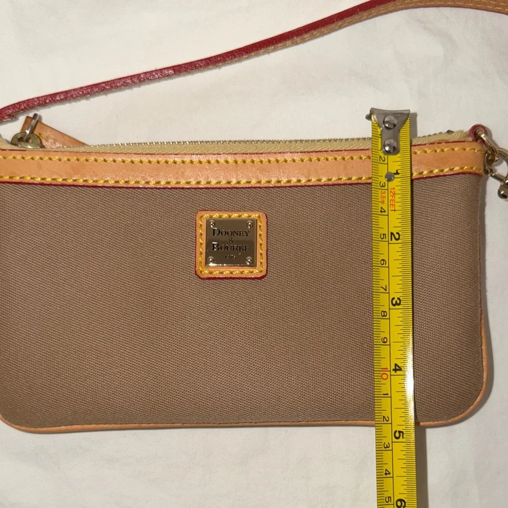 Dooney & Bourke Tan and Brown Clutch/Wristlet - Picture 7 of 7